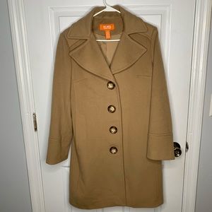 Michael Kors 100% Wool Trench Coat Perfect Camel